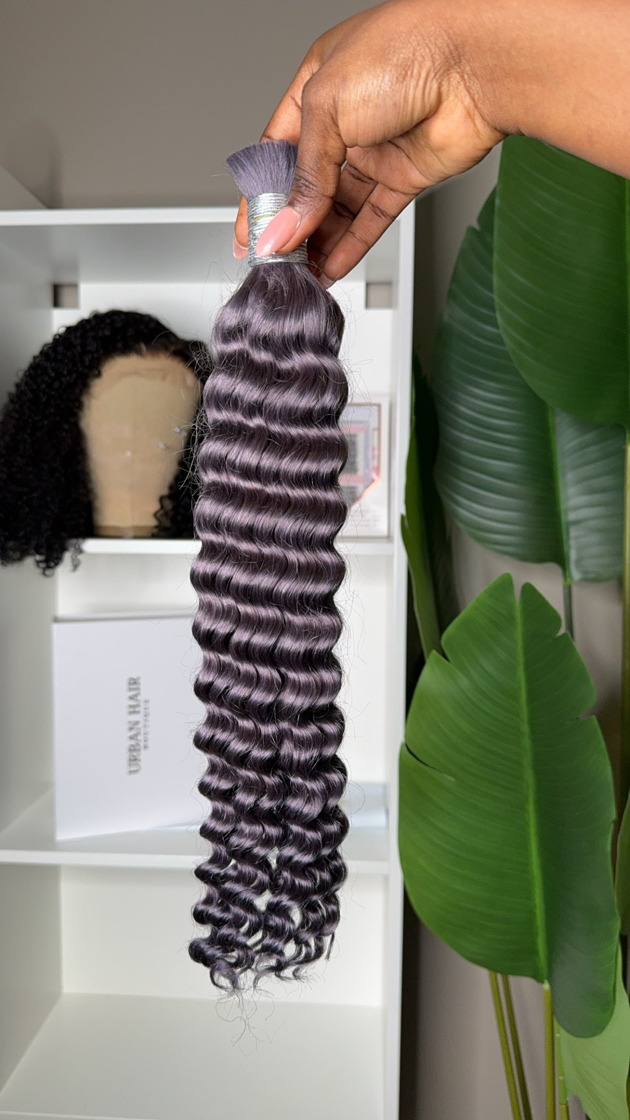 Human bulk hair