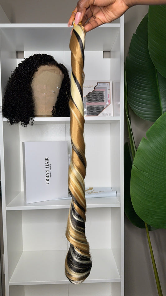 French curls |sandy blonde mix