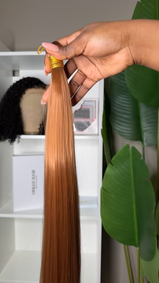 Bone straight braids| caramel