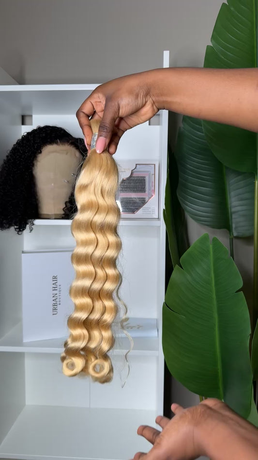 Bulk human curly hair